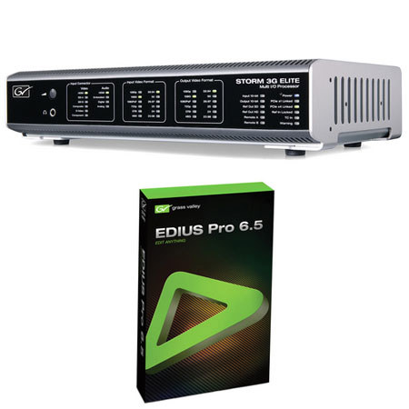 Grass Valley STORM 3G Elite Breakout Box with EDIUS Pro 6.5 NLE System