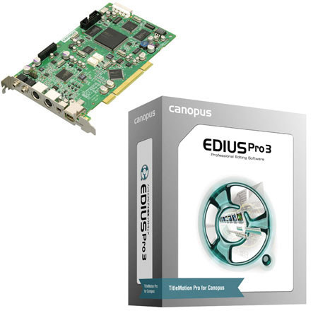 Grass Valley Canopus ACEDVio with Edius 3.0 Pro, Hardware / Software Video Editing Solution for Windows.