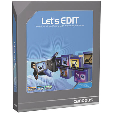 Canopus Lets Edit, Realtime Video Editing Software, for Windows #77010158100