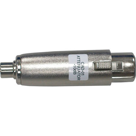 Datavideo CAD01 XLR to RCA Attenuator, One Pair