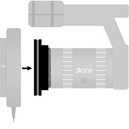 Datavideo LED Ring Adapter for Canon GL2 Camcorder