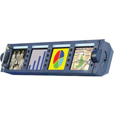Datavideo TLM-404 Quad 4" LCD Monitor Unit Kit with Mounting Bracket for the SE-800AV Digital Switcher