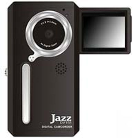 Jazz DV151 Flip Style," BLACK " Ultra Slim 60 Minute Camcorder with 1.5" LCD Screen, 4x Digital Zoom