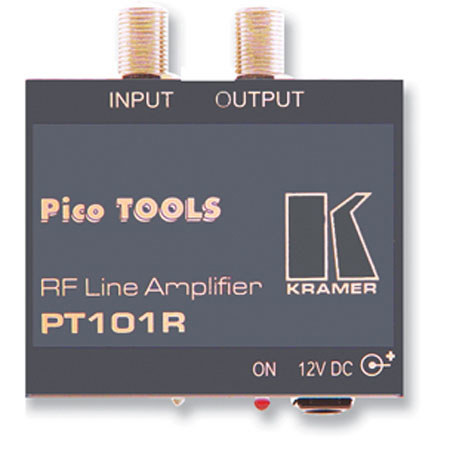Kramer PT101R 1:1 RF Line Amplifier, F Type Connec