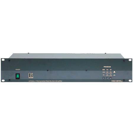 Kramer Electronics Kramer Vm-10cxl 19" 1:5 Looping Y/c Cv / audio stereo da + bi-directional conversion from y/c to cv 370 mhz