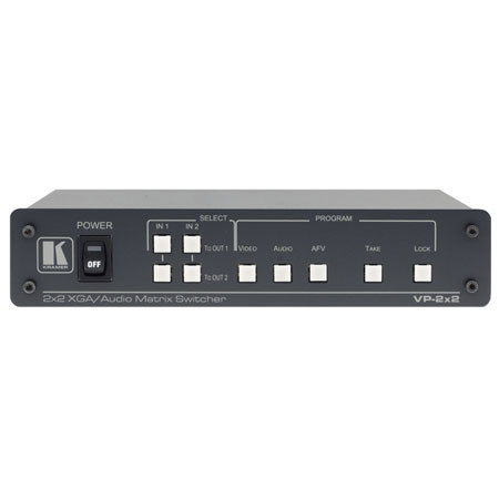 Kramer VP2X2 2x2 Video/Audio Balanced Stereo Switc