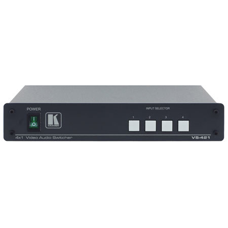 Kramer VS421 4x1 Video/Stereo Audio Switcher
