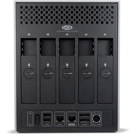LaCie 5big Network 2 RAID NAS 5-BAY Network Storage, Diskless