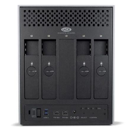 LaCie 4big Quadra 8TB USB 3.0 / FireWire 800 RAID 4 Hard Drive Array