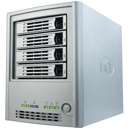 LaCie Ethernet Disk RAID, 2 TB Hard Drive with Ethernet 10/100/1000 Interface, for Mac & Windows.