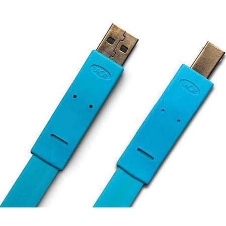 LaCie 130845 USB-A to USB-B 3.94ft Flat Cable - Blue