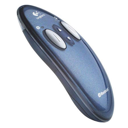 Logitech ogitech Blue Tooth Cordless Presenter, Remote Control & Laser Pointer in One for Windows