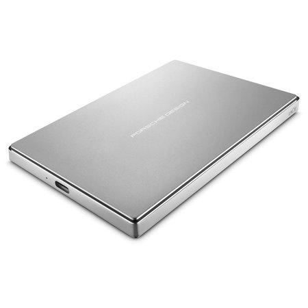 LaCie 2TB USB 3.0 Type-C Porsche Design Mobile Drive, Silver