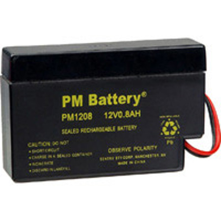 Laird Telemedia Replacement 12V .8AH Sealed Rechargeable Battery for the EdgeCam System.