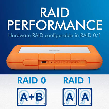 外付けハードディスク・ドライブ LACIE RUGGED RAID SHUTTLE USB-C HDD 8TB LaCie Rugged RAID Shuttle External Hard Drive | Seagate US