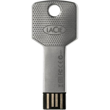 LaCie 131105 8GB iamaKey USB Flash Drive, Up to 480Mb/s