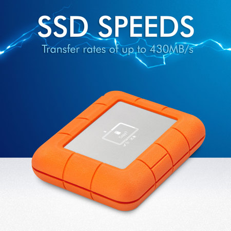 LaCie Rugged BOSS 1TB USB 3.1 Gen 2 Type-C External SSD