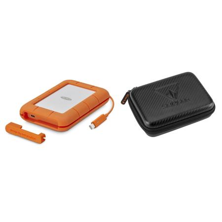 LaCie 5TB Rugged Thunderbolt/USB-C Mobile External Hard Drive W/Hard Drive Case
