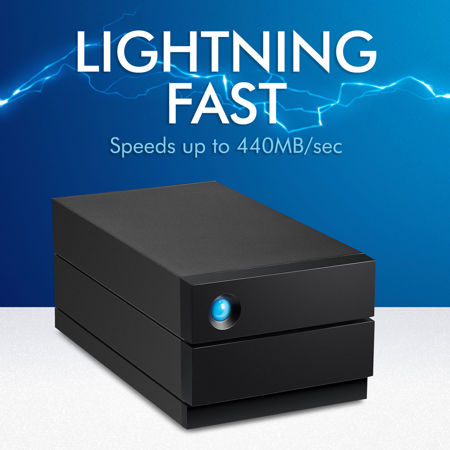 LaCie 2big 40TB 2-Bay USB 3.1 Type-C Professional RAID Drive