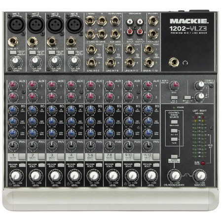 Mackie 1202VLZ3 12 Channel Pro Audio Mixer,4 Mic Inputs
