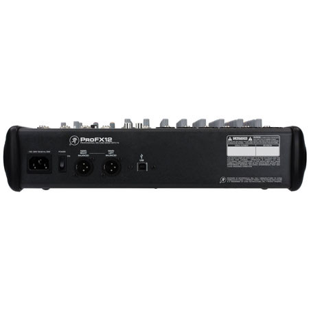 Mackie ProFX12 12-Channel Desktop Sound Reinforcement Mixer, Refurbished