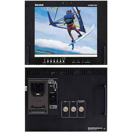 Marshall Electronics Marshall TFT-MegaPixelT 10.4" Field Monitor with 2 SDI Inputs & V-mount Battery Adapter.