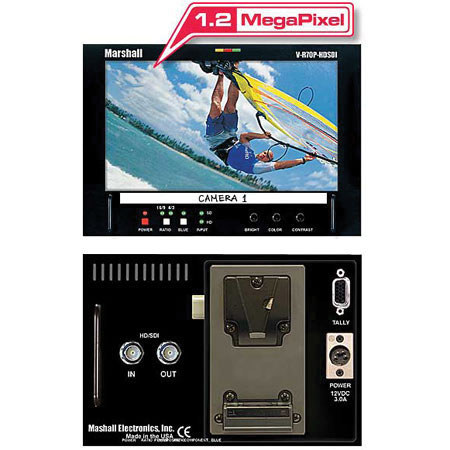 Marshall Electronics Marshall 7" High Definition 1.2 TFT-Megapixel Stand alone / Video Assist Monitor