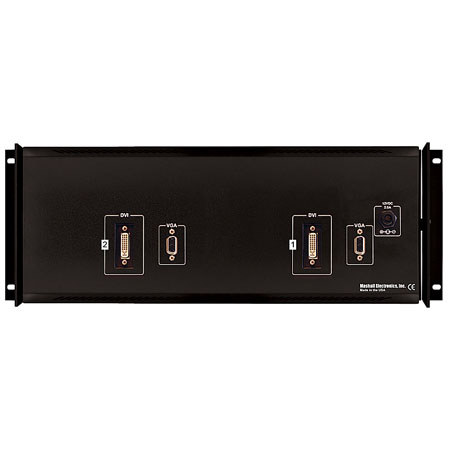 Marshall Electronics Marshall Dual 8.4" High Resolution TFT-MegaPixel VGA Rack Monitor Set, 180° Tiltable.