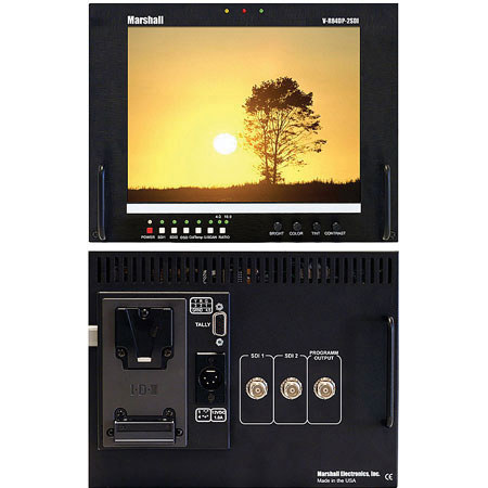 Marshall 8.4" High Resolution TFT-MegaPixel Field Monitor with 2 SDI Inputs.
