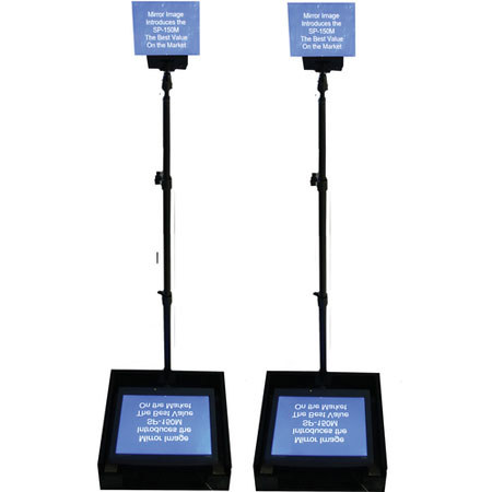 Mirror Image Dual 19 inch LCD Day-Bright Telepromp