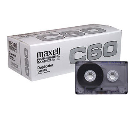 Maxell Dup-60 Duplicator Series Audio Cassettes, 60 Minutes, Unlabeled, 20 Pack