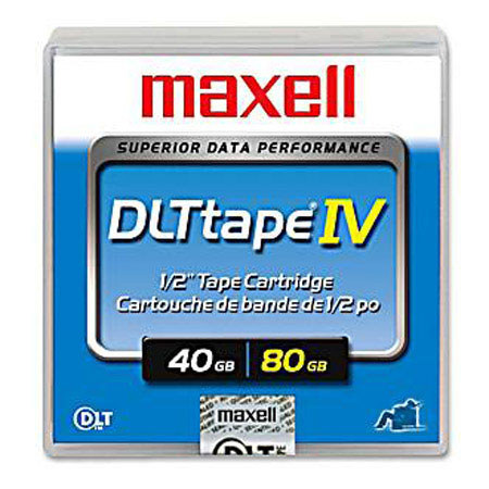 Maxell DLT Tape IV 1/2" Tape Cartridge, 40GB Native/80GB Compressed