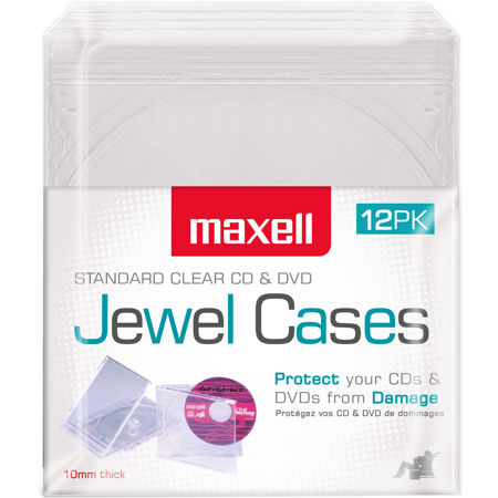 Maxell CD Storage Jewel Box (12 Pk)