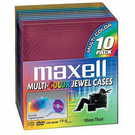 Maxell CD Storage Jewel Box (10 Pack)