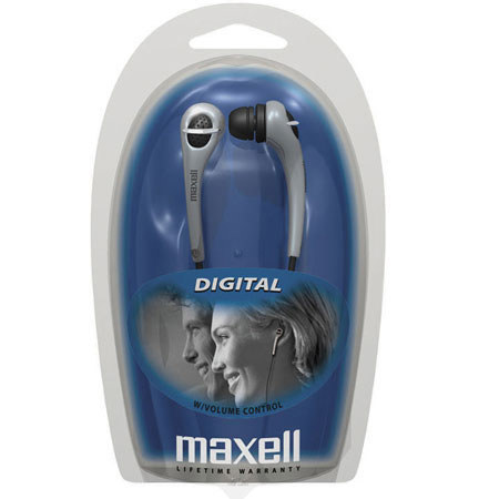 Maxell EB-425 Digital Stereo Ear Bud with Pouch & Volume Control