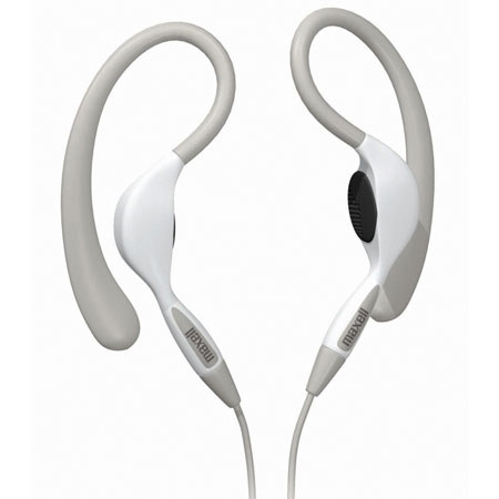Maxell EH-130 Stereo Ear Hooks, Silver