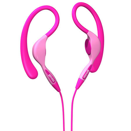 Maxell EH-130 Stereo Ear Hooks, Pink