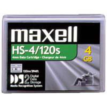 Maxell HS-4/120s 4mm DAT DDS-2 Data Tape Cartridge, 4/8GB Capacity