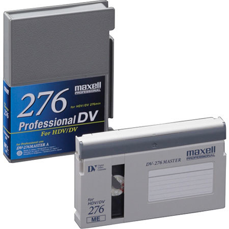 Maxell DV-M276 Pro Master HDV Videotape 276 min, Case