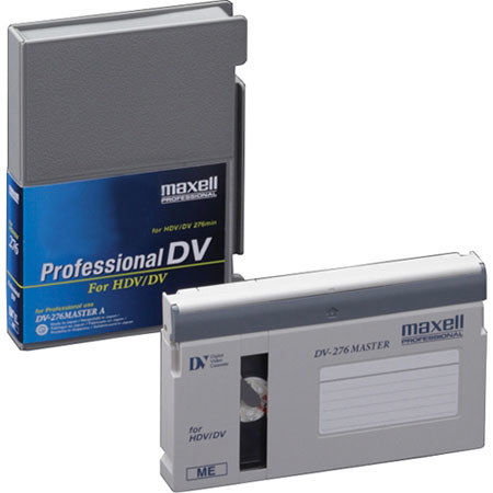 Maxell DV-M186 Pro Master HDV Videotape 186 min, Case