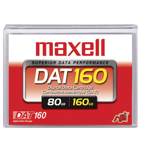 Maxell DAT 160 4mm Digital Data Cartridge, 80GB Native/160GB Compressed