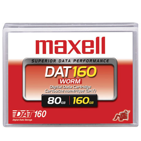 Maxell DAT 160 WORM 4mm Digital Data Cartridge, 80GB Native/160GB Compressed