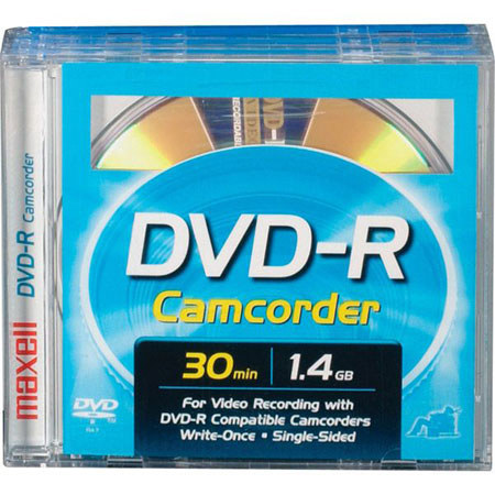 Maxell 8cm Write-Once DVD-R Removable Disc, 3 Pack