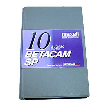 Maxell B-10MSP Betacam SP Video Tape, 10 minute, Small