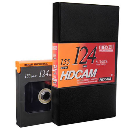 Maxell B-124HDL 124 Minute HDCAM Videotape, Large