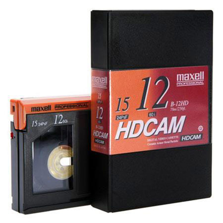 Maxell B-12HD 12 Minutes HDCAM Videocassette, Small