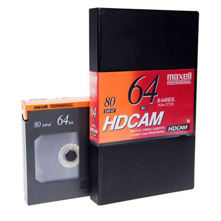 Maxell B-64HDL 64 Minute HDCAM Videotape, Large