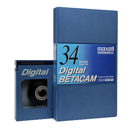 Maxell BD-34L Digital Betacam Video Tape, 34 min, Large