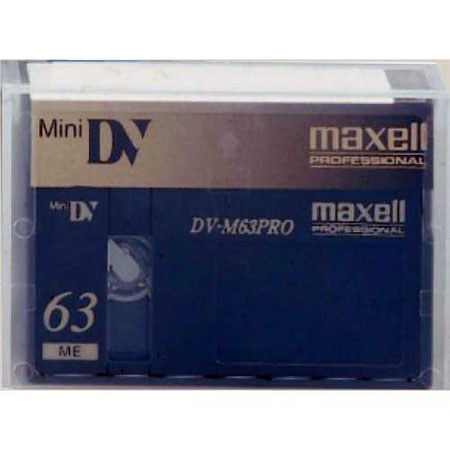 Maxell DV-63Pro Master HDV Video Tape, 63 min, Small