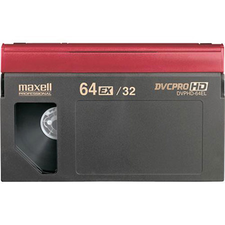 Maxell DVPHD-64EL DVCPRO HD Video Tape 64 Minute, Large
